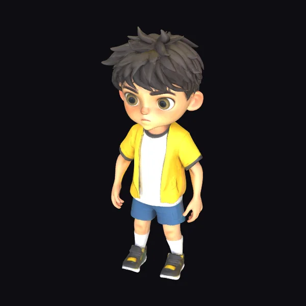 Cartoon Explorer Boy