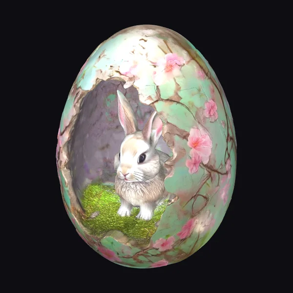 Bunny in Easter Egg