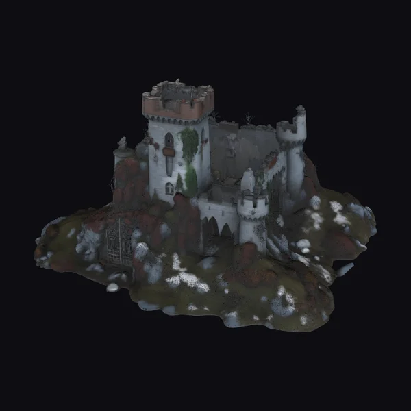 Abandoned Medieval Castle Ruins