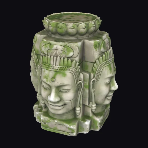 Ancient Stone Buddha Heads