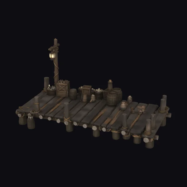 Weathered Dockside Still Life