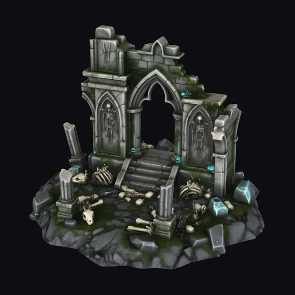 Gothic Ruin Entrance