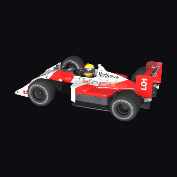 Red White Formula Car