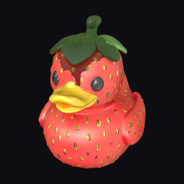 Strawberry Rubber Duck