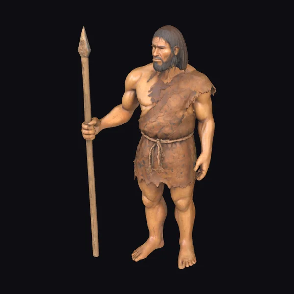 Ancient Primitive Male Figure