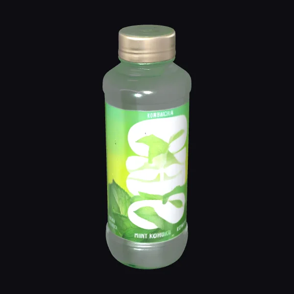 Mint Kombucha Bottle