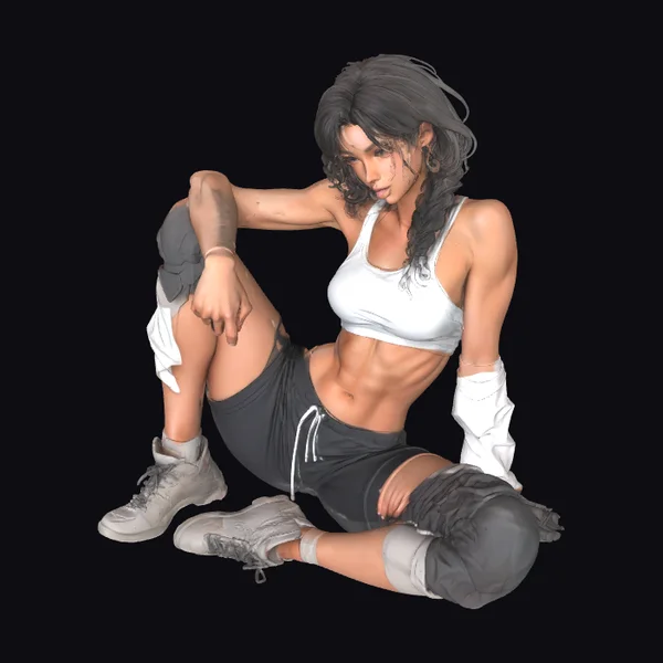 Athletic Woman Resting