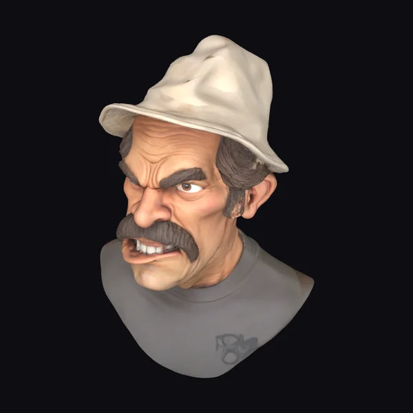 Angry Fisherman Bust