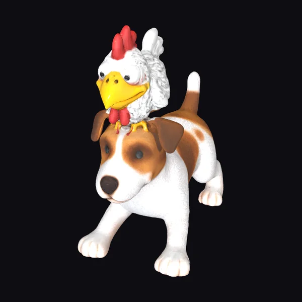 Spongy Dog Chicken Head