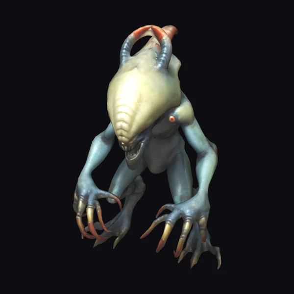 Alien Creature with Claw Hands