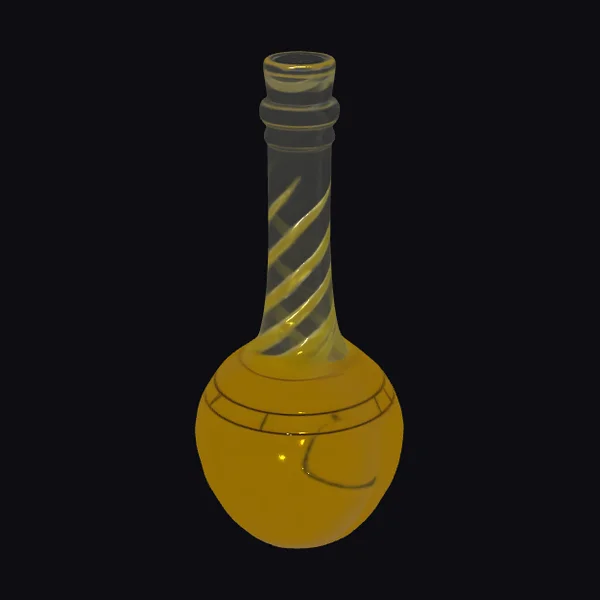 Yellow Glass Vase