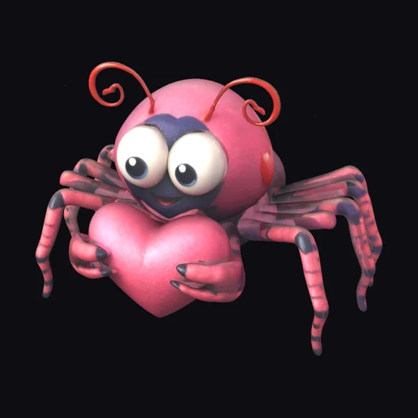 Cute Pink Spider