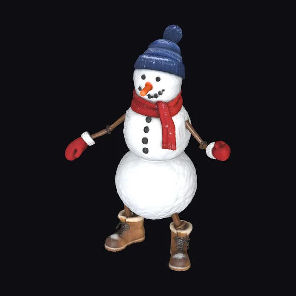 Snowman in Winter Gear