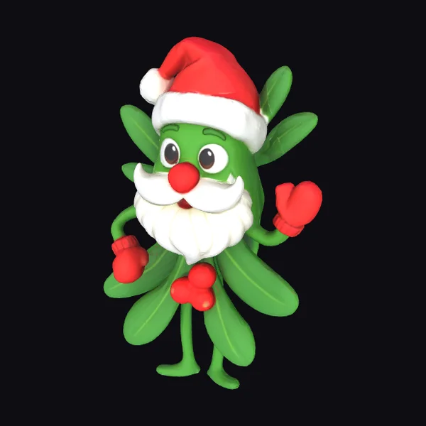 Mistletoe Santa Character