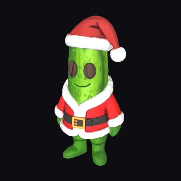 Santa Pickle Character
