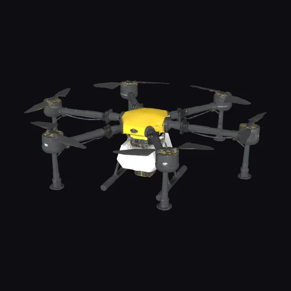 Yellow Hexacopter Drone