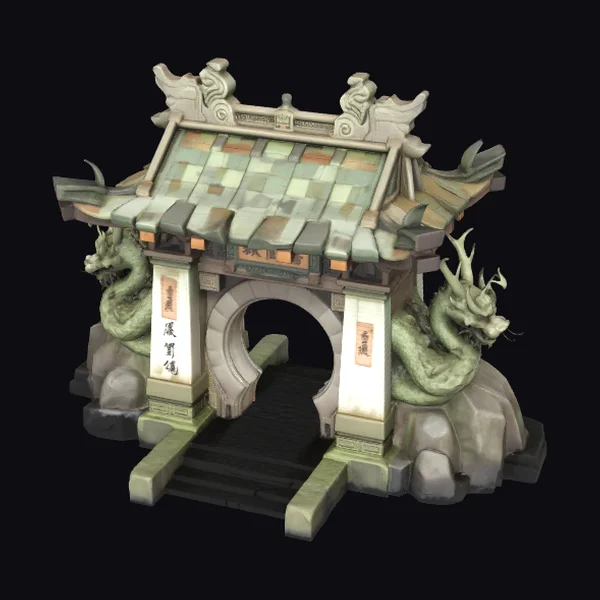 Ancient Chinese Dragon Gate