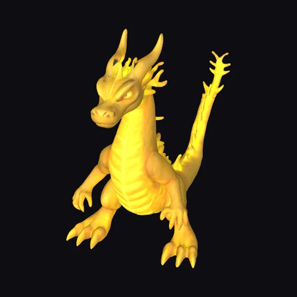 Yellow Four-Legged Dragon