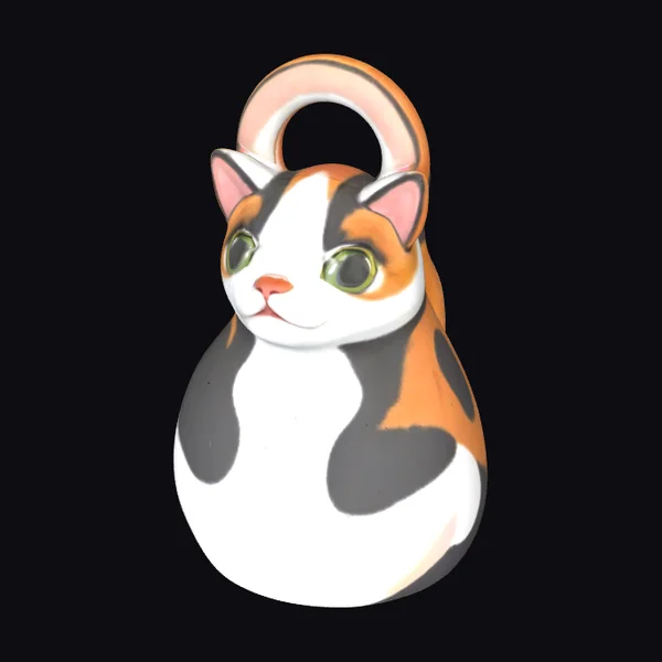 Calico Cat Charm