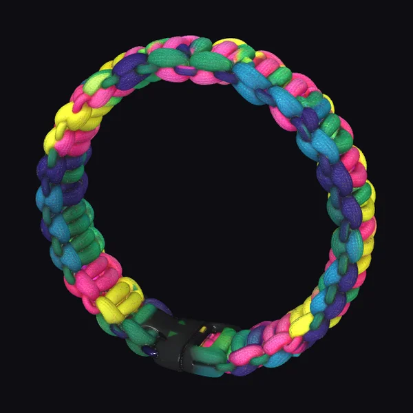 Rainbow Paracord Bracelet