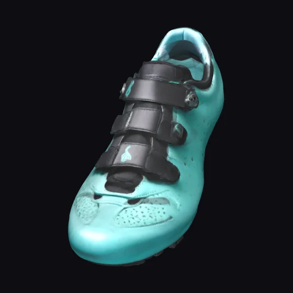 Teal Cycling Shoe