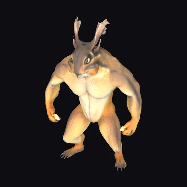 Muscular Chipmunk Warrior