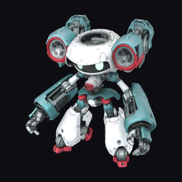 Azure Echo Robot Mech