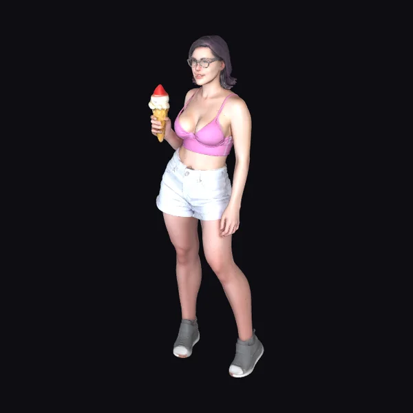 Woman with Ice Cream