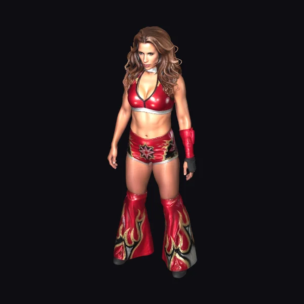 Wrestling Female Fighter Portrait