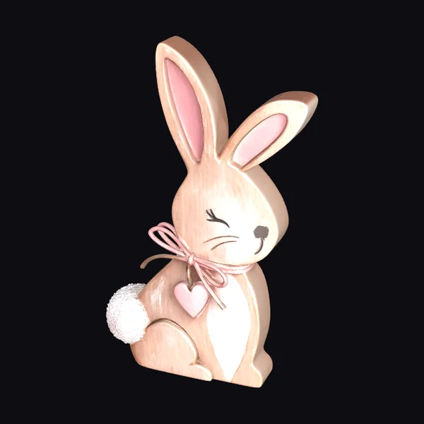Winking Bunny Figurine