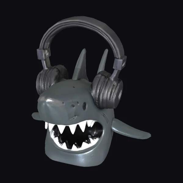 Shark Headphone Stand