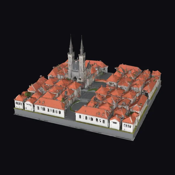 Medieval Town Square Buildings