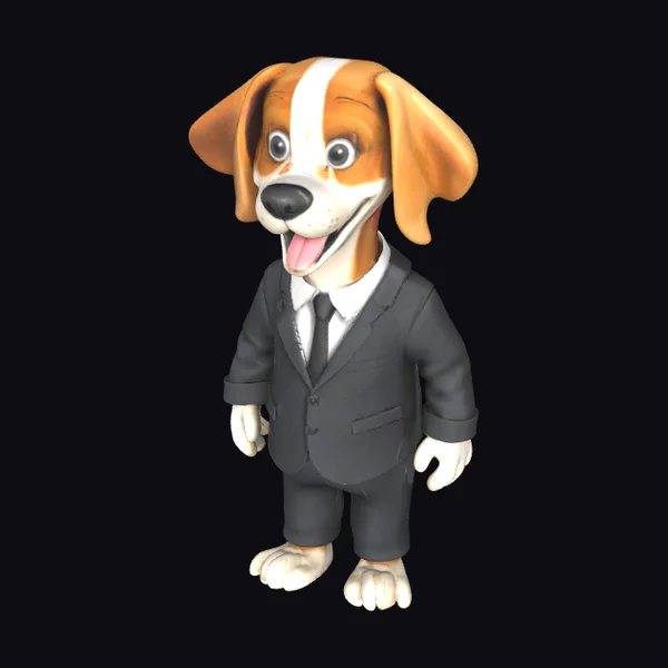 Beagle in Business Suit