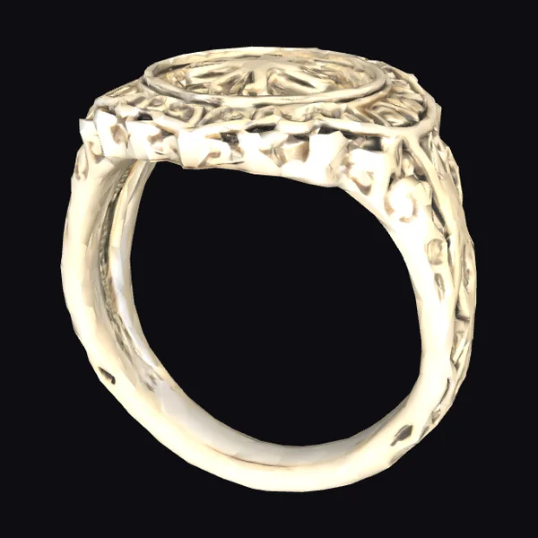 Gold Ring with Arabesque