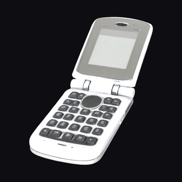 Silver Flip Phone