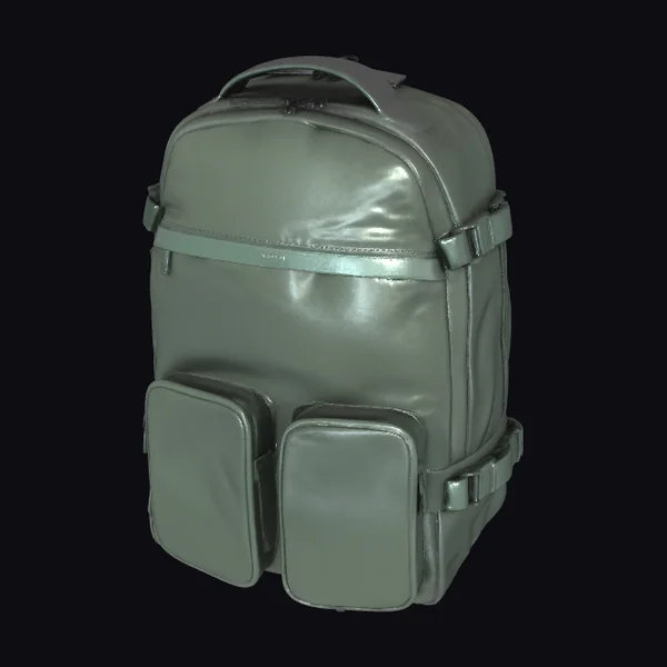 Olive Green Dual-Pocket Backpack