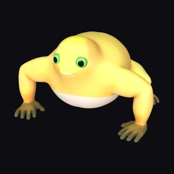 Yellow Amphibian Creature