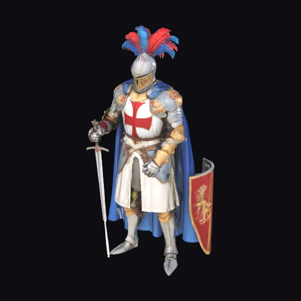 Armored Knight with Shield