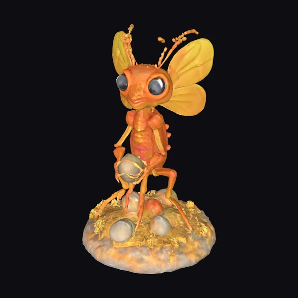 Amber Insect Guardian