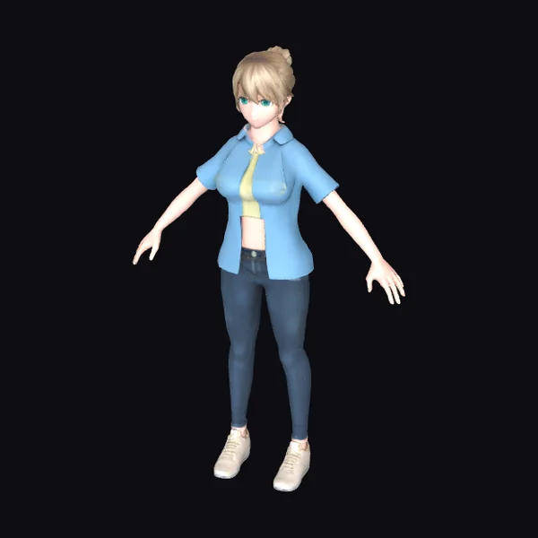 Anime Girl Casual Wear