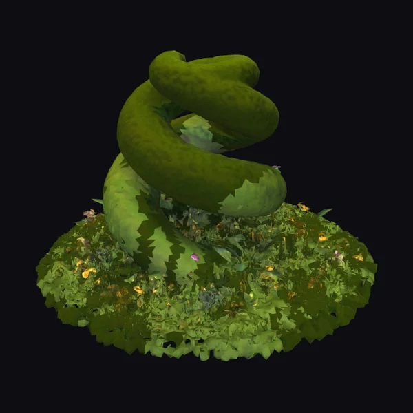 Mossy Golden Sculpture