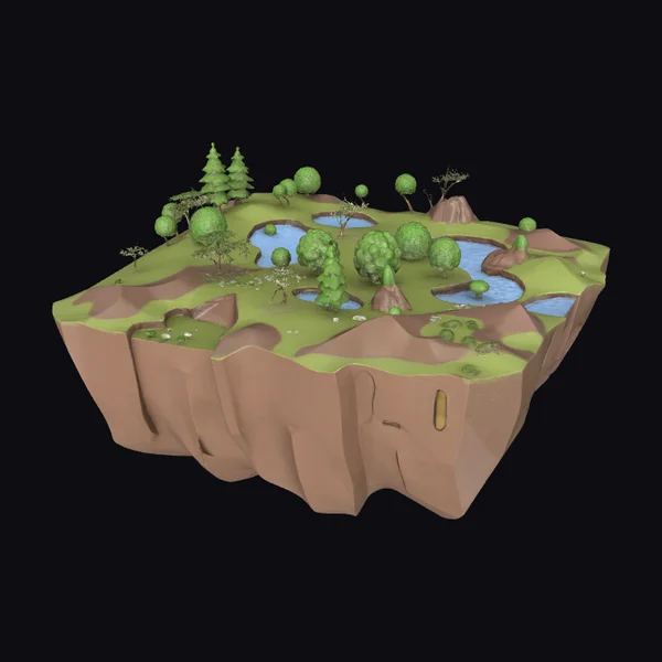 Floating Island Landscape