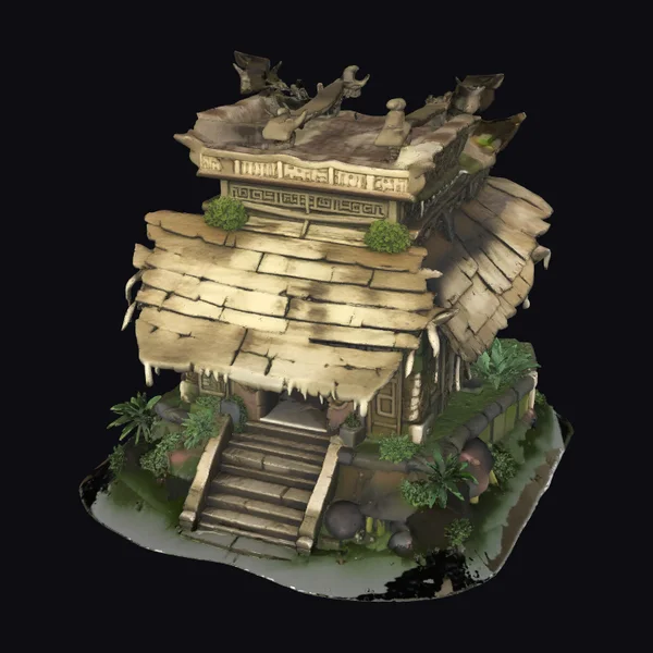 Ancient Jungle Temple Ruins
