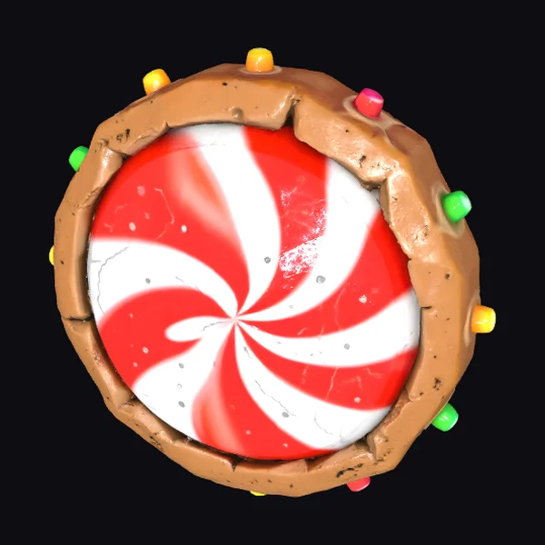 Candy Spiral Round Shield