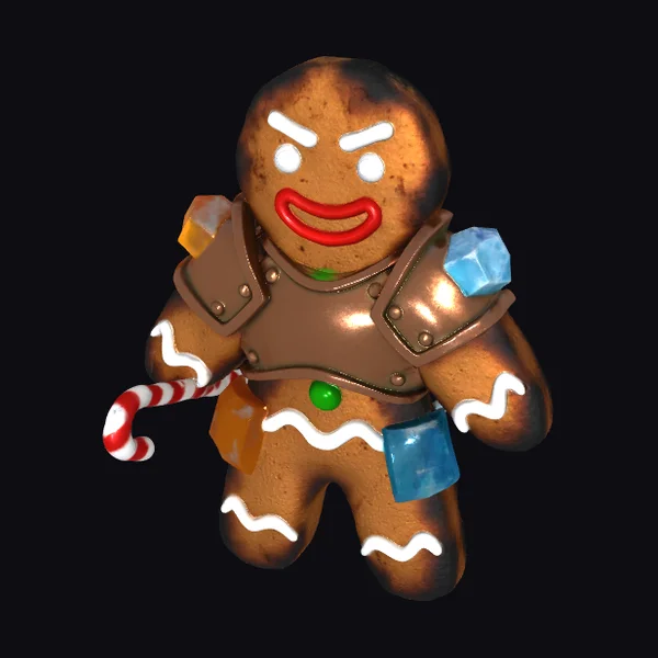 Gingerbread Warrior Figurine