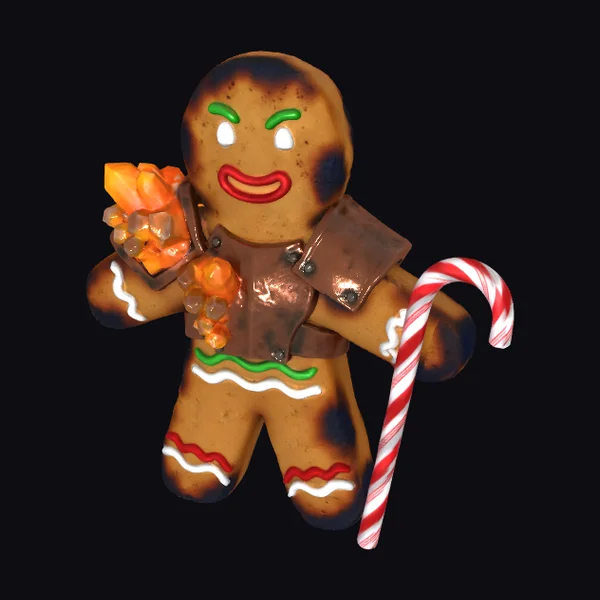 Gingerbread Warrior Figurine