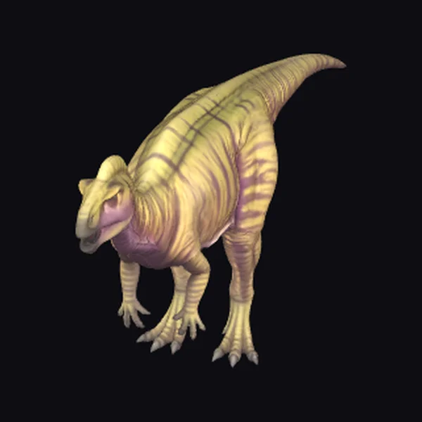 Yellow Striped Dinosaur