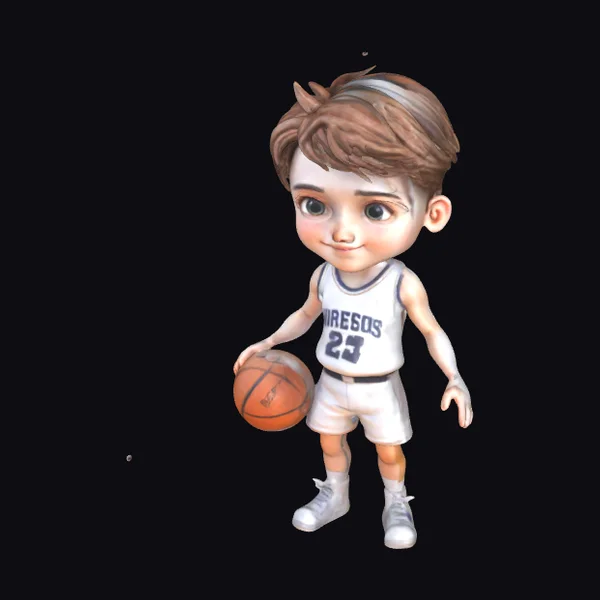 Cartoon Basketball Boy