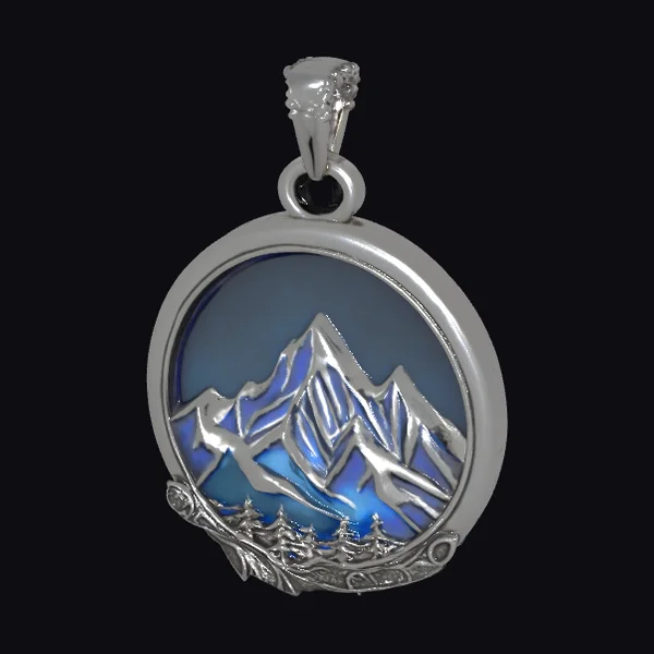 Mountain Landscape Pendant