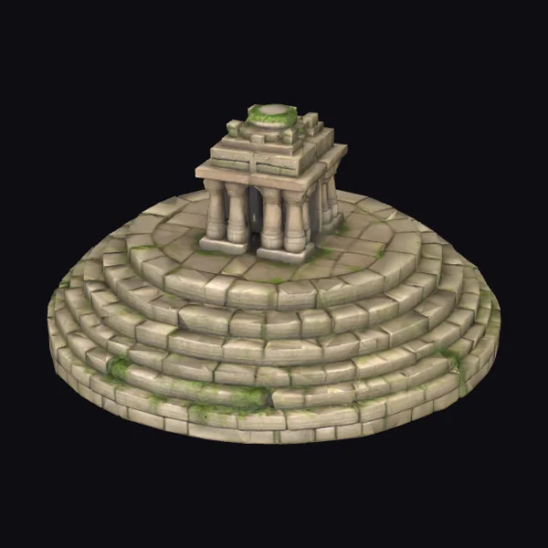 Ancient Temple Ruin Structure